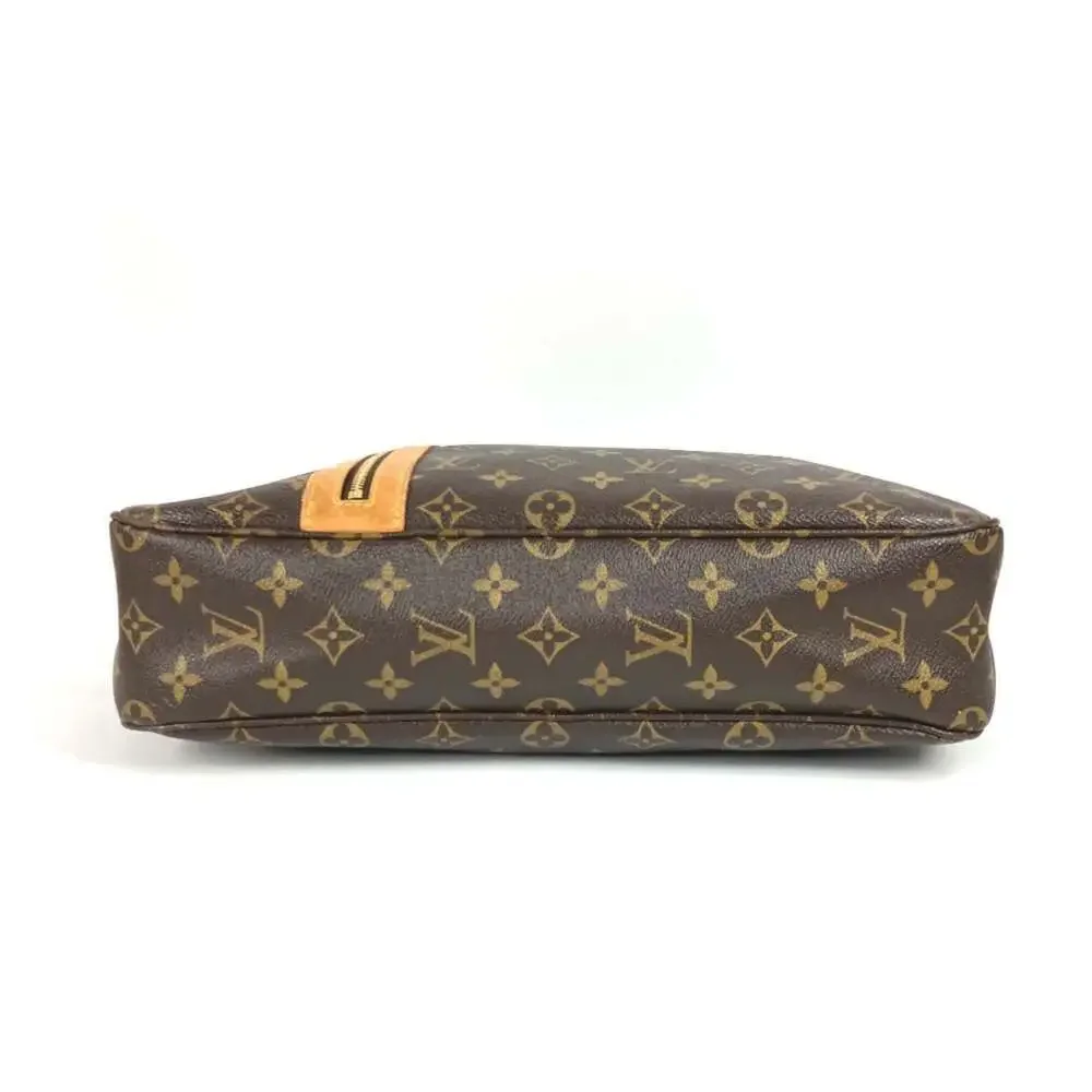 LOUIS VUITTON Authentic Brown Monogram Canvas Tote Bag